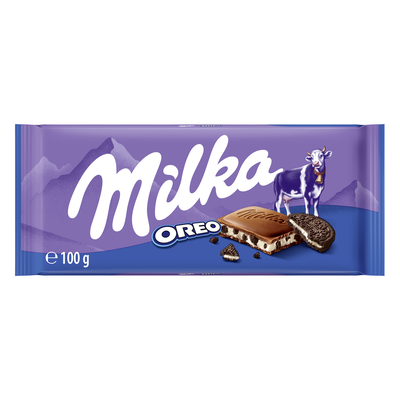 Chocolate con leche Milka 100g relleno de oreo