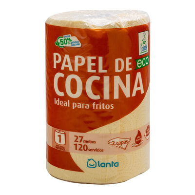 Papel de cocina rollo Lanta 27m ideal para fritos