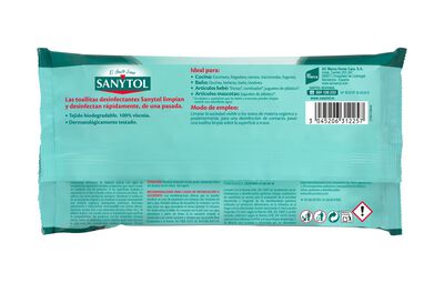 Toallitas desinfectantes Sanytol 30 uds