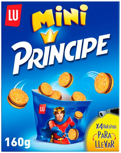 Galleta rellena Príncipe lu 160g mini
