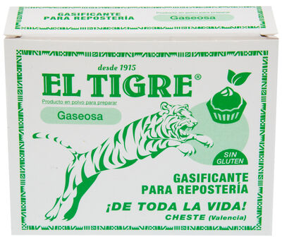 Gasificante para repostería El Tigre 8 sobres