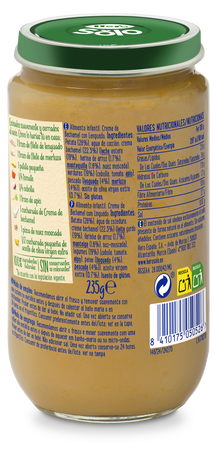 Tarro Hero Solo lenguado bechamel desde 8 meses 235g