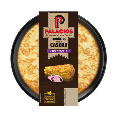 Tortilla de patata con cebolla sin gluten Palacios 650g