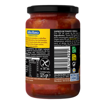 Sofrito con tomate y cebolla Gallina Blanca 325g