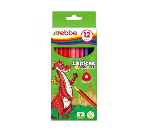 Lápiz EBBE 12 unidades Colores