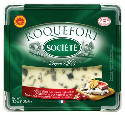 Queso roquefort en cuña Société 100g