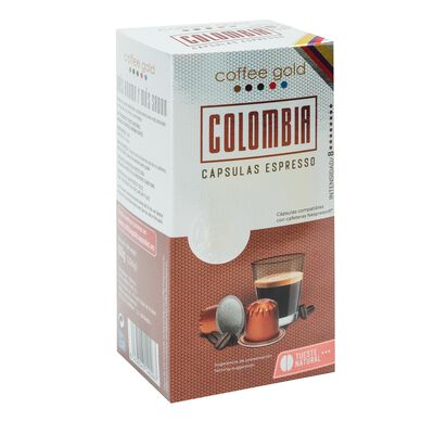 Café Coffee Gold tueste natural 20 cápsulas colombia