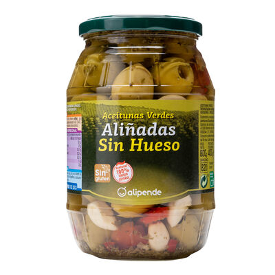 Aceitunas sin hueso Alipende 400g gordal ali&ntilde;ada