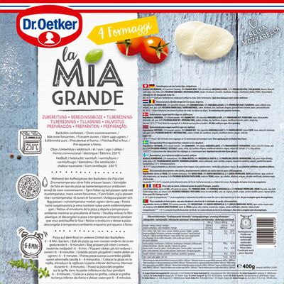 Pizza La Mia Grande Dr Oetker 400g 4 formaggi