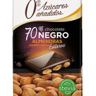 Chocolate negro 70% de cacao almendras s/gluten Valor 150g