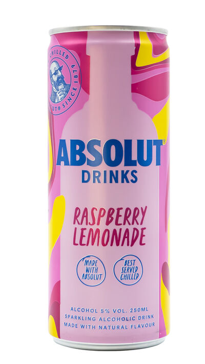 Vodka raspberri&lemonade Absolut 250ml 25 cl