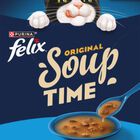 Alimento de gato soup con pescado con bacalao con at&uacute;n y con solla Felix 288g