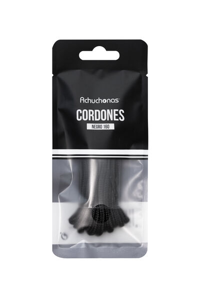 Cordones Achuchonas negro 160 cm