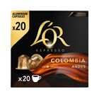 Caf&eacute; Colombia expresso intensidad 8 L&acute;or 20 c&aacute;psulas