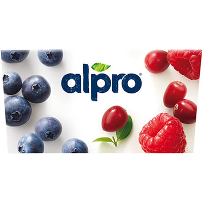 Postre de soja Alpro 500g ar&aacute;ndanos y frutos rojos