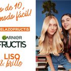 Champú fortificante Fructis 380ml liso&brillo