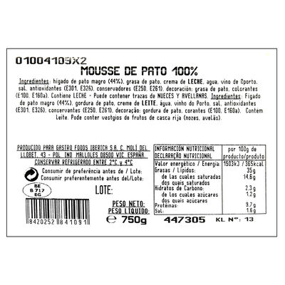 Mousse de pato 100% Capdevila