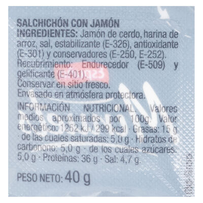 Jamón cañitas Minuets Espuña 40g
