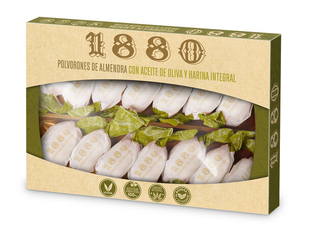 Polvorón de almendra 1880 310g con aceite de oliva