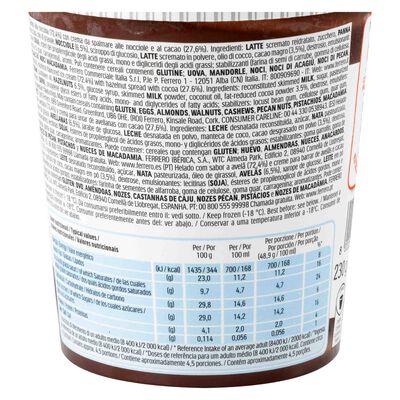 Helado Ferrero Rocher 470ml nutella