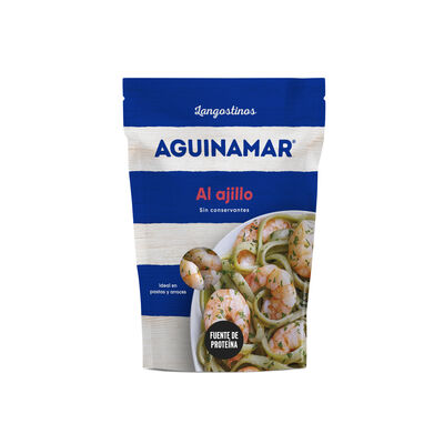 Colas de langostino al ajillo Aguinamar 105g 