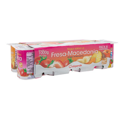 Yogur Alipende pack 8 fresa macedonia