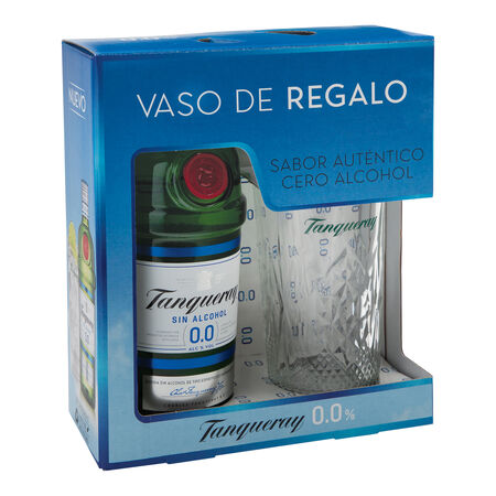Ginebra Tanqueray 0,00 70cl + vaso