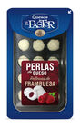 Perlas de queso con frambuesas El Pastor 125g
