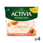 B&iacute;fidus Activia cremoso pack 4 melocot&oacute;n
