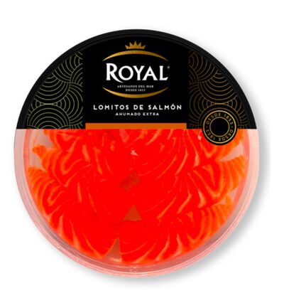 Lomitos de salmón ahumado extra en aceite Royal 240g