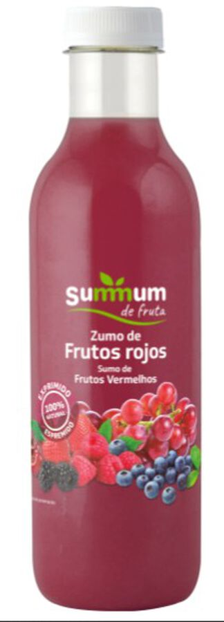 Zumo 100% Exprimido refrigerado Summun 750ml Frutos Rojos