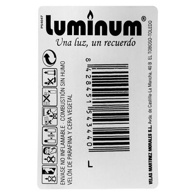 Velón ofrenda Luminum blanco