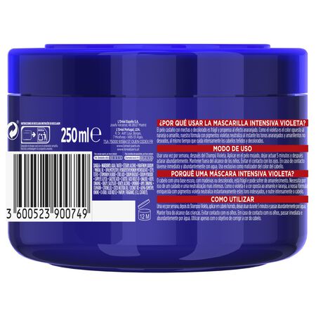 Mascarilla capilar reconstructora Elvive 250ml violeta