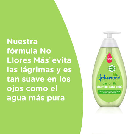 Champú infantil Johnson's 750ml camomila para un cabello brillante