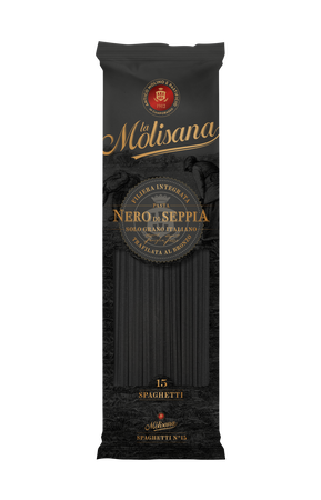 Spaghetti al nero di sepia con tinta líquida de calamar La Molisana 500 g