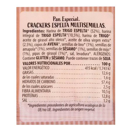 Crackers Flor De Espelta 125g espelta