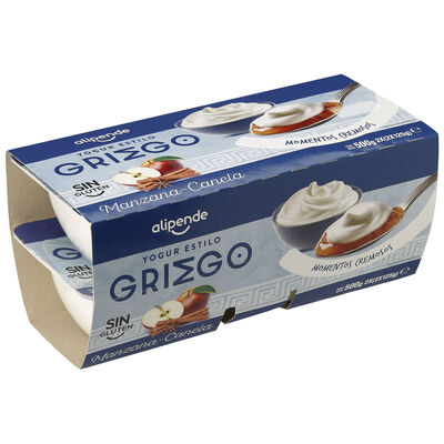 Yogur estilo griego Alipende pack 4 manzana y canela