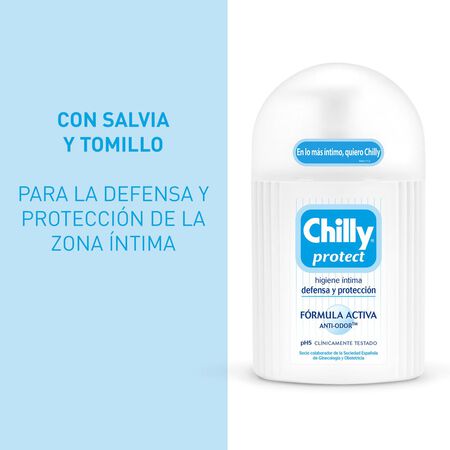 Jabon íntimo Chilly 250ml protect fórmula activa