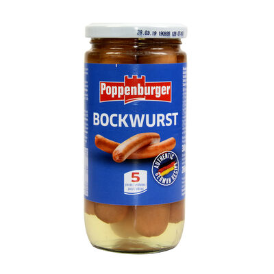Salchichas alemanas bockwurst Poppenburger 200g