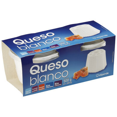 Queso blanco Alipende pack 2 de 250g