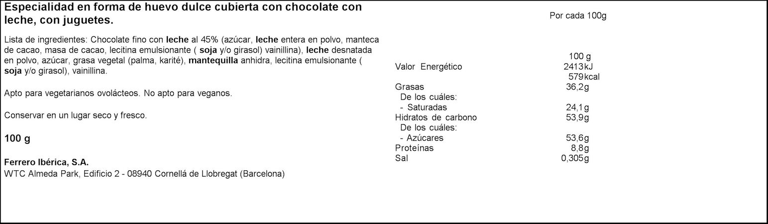Huevo de chocolate Kinder maxi 100g