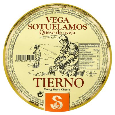 Queso de oveja tierno vega Sotuelamos