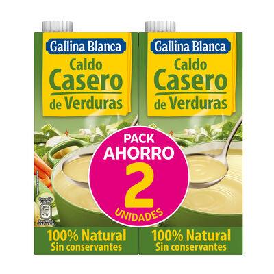 Caldo casero Gallina Blanca 1l pack-2 verdura