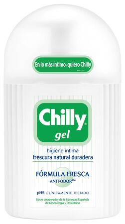 Jabon íntimo Chilly 250ml gel fórmula fresca
