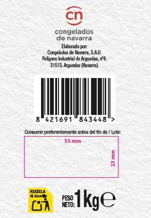 Judías verdes Alipende 1kg redondas