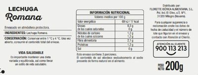 Lechuga romana Alipende 200g