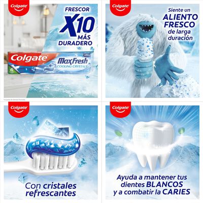 Pasta de Dientes Colgate max Fresh Cristales Refrescantes 75ml