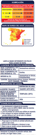 Detergente en polvo Lanta 650g para lavar a mano