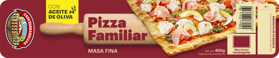 Masa de pizza familiar Casa Tarradellas 400g