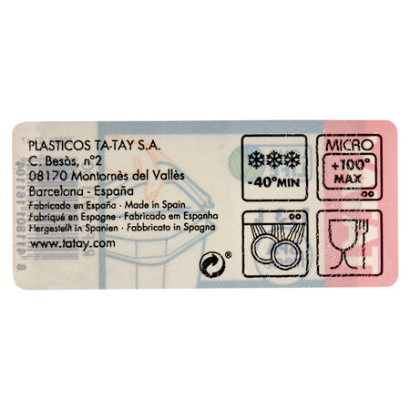 Hermético plástico Tatay 1,3l rectangular